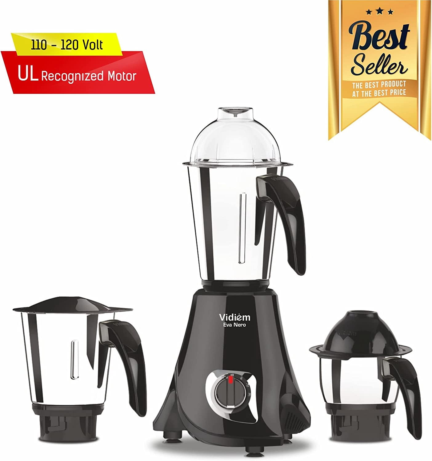 Vidiem Eva Nero Mixer Grinder 650 watts - 110V