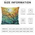 thumbnail image 6 of JEUXUS  Square Throw Pillow Covers Birds on Branch Blue Yellow Background Painting Pillow Cases Decorative for Home Bedroom Sofa Pillowcases Standard 2PCS, 6 of 6