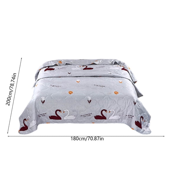 Ohufall Cooling Comforter Bed Quilt Cotton Comforter Light Quilt Summer Bedding Washable Quilt Insert Portable Luxury Gift Set