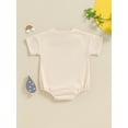 thumbnail image 4 of Bagilaanoe Newborn Baby Boy Summer Rompers Letters Print Short Sleeve Bodysuits 3M 6M 12M 18M Infant Casual One Piece Short Jumpsuit, 4 of 8