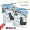 thumbnail image 3 of Breeze Decor BD-PT-H-110113-IP-BO-DS02-US 28 x 40 in. Snow Pals Nature - Everyday Pets Impressions, Decorative Vertical House Flag, 3 of 4