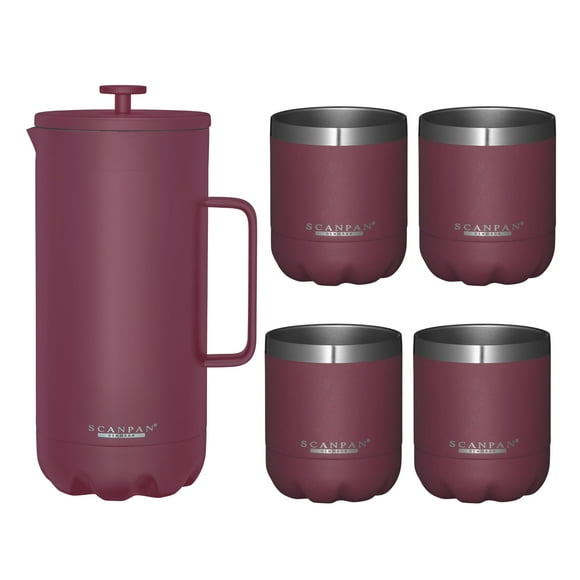 Cafetera francesa Scanpan TO GO 1.0L con 4 tazas