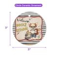 thumbnail image 5 of Welcome Chihuahua Back to School Vintage Retro Ceramic Round Ornament Dog Lover Gifts Idea Home Tree Decor - 02012, 5 of 5