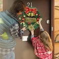 thumbnail image 4 of 30cm Christmas Wreath Xmas Door Garland Hanging Oranments Merry Christmas Decoration For Home 2024 New Year Navidad Door Pendant, 4 of 5