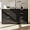 Black, variant on 8 Drawer Dresser for Bedroom, Black Chest of Drawers, Wooden Bedroom TV Stand, Large Dresser Storage Chest with Deep Drawers, Living Room Furniture, 55.1"