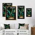 thumbnail image 4 of Designart Abstract Geode Marble Green And Blue I Canvas Wall Art, 4 of 5