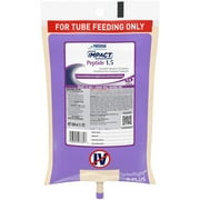 Impact Peptide 1.5 Tube Feeding Formula, 1 liter Ready to Hang Prefilled Container (CS/6)