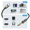 thumbnail image 6 of J&D USB-C to 6.35mm TS Audio Cable, 6.6 ft, Stereo for Guitars & Amplifiers, 6 of 8