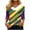 7-Yellow, variant on Cavosen Mardi Gras Women's Tops 3/4 Sleeve Length Festival Carnival Faux Trim V Neck Shirts Mask Graphic Print Blouse Holiday Fashion Tops Dressy Going out T-Shirts Party Tuesday Purple L