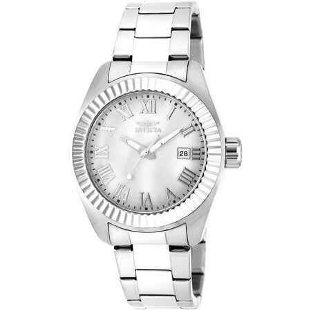 Invicta Womens 'Angel' 20315 Stainless Steel Oyster Dial Link Bracelet Watch