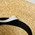 thumbnail image 4 of Sun Straw Hat Tall Crown Lightweight Long Strap Hats Wide Brim Sun Hat Accessory Beach Hat for Women, 4 of 9