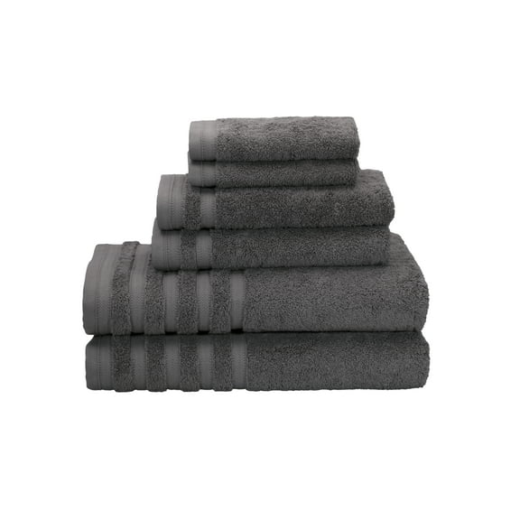 Pure Elegance 100-Percent Turkish Cotton 6-Piece Luxury Towel Set