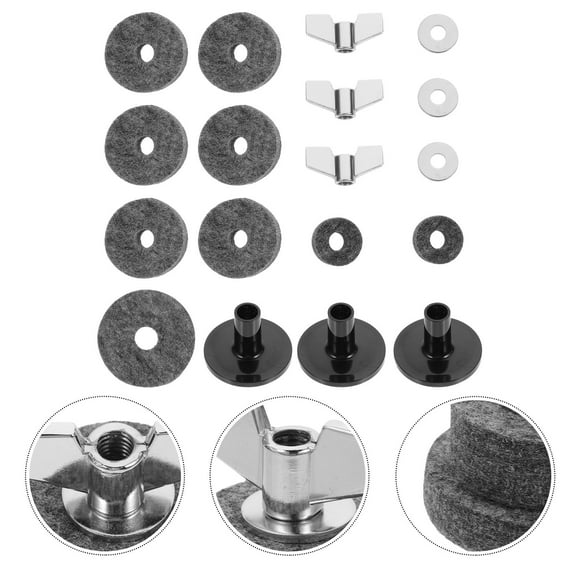 OULII 1Jgo Almohadillas De Fieltro Para Clutch De Batería Compatibles Con Baterías Electrónicas
