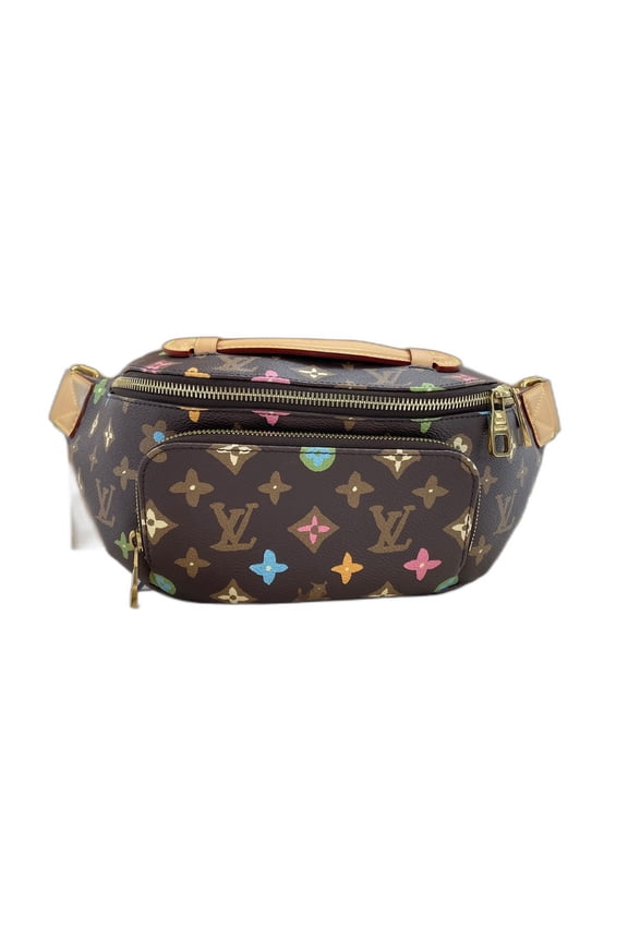Pre-Owned Louis Vuitton LOUIS VUITTON Rush Bum Bag Waist Brown
