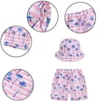 thumbnail image 4 of YTDSCS Kids Teen Baby Summer Beach Pants Set Toddler Casual Short Soft Breathable Comfortable Versatile Print Short Pants Suit +Hat Set for 2-13Years, 4 of 8