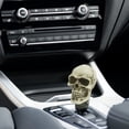 thumbnail image 3 of Unique Bargains Evil Skull Manual Gear Shift Knob Universal Stick Lever Shifter White, 3 of 4