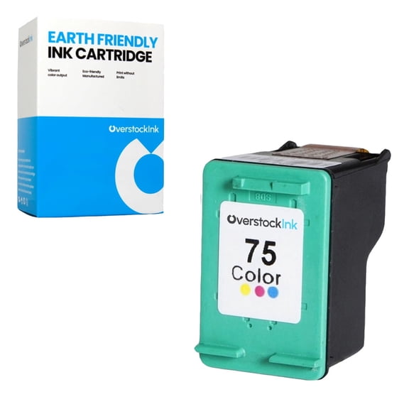 OverstockInk 75 Ink Cartridge Color Compatible for HP75 for OfficeJet J5700 J5725 (1 Tri-color)