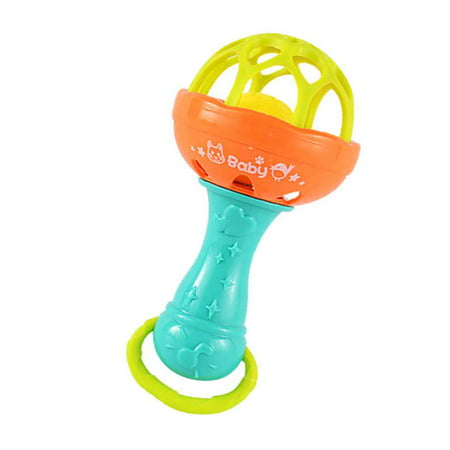 JOYFEEL Clearance 2019 Baby Rattle Toys Little Loud Bell Ball Toy Newborn Grasping Toy Handbells Ring Handle Toys Random Color Best Toy Gifts for Children