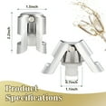 thumbnail image 6 of Pack of 6 Stainless Steel Champagne Stoppers, Prosecco, Sparkling Wine Bottle Stopper, Airtight Seal, Reusable, Dishwasher Safe, 6 of 7