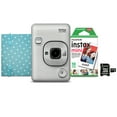 thumbnail image 2 of Fujifilm Instax Mini Liplay Camera Bundle White | 10 Exposures Film | SD Card, 2 of 12