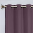 thumbnail image 2 of Bkue Nile Mills Modern, Classic Solid Semi Blackout Curtains, Set of 2, 46" x 63'', Wisteria, 2 of 14