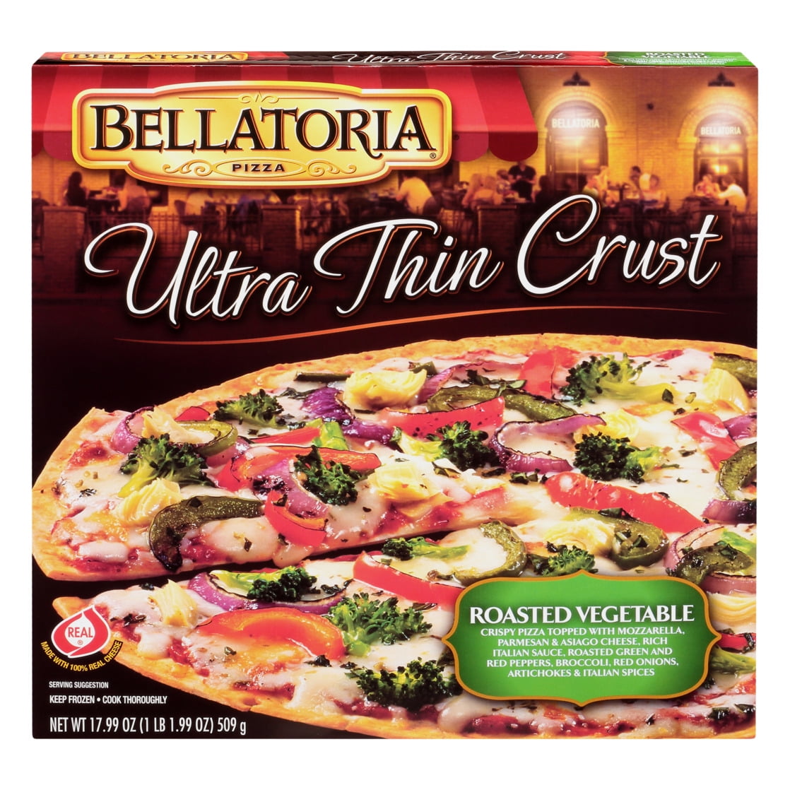 Bellatoria Ultra Thin Crust Roasted Vegetable Pizza 17.99 oz