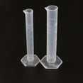 thumbnail image 2 of 4pcs Transparent Measuring Plastic Graduated Cylinder 10ml / 25ml / 50ml / 100ml, 2 of 6