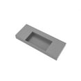 thumbnail image 2 of Juniper 48" Stone Bathroom Sink w/No Faucet Hole in Gray, 2 of 4