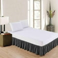 thumbnail image 2 of MesaSe Sheets & Beyond Solid Microfiber 14” Bed Skirt  Queen  White, 2 of 5