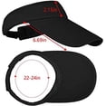 thumbnail image 3 of Viseras para el sol para mujeres y hombres, protección de visera, gorra con visera, gorra deportiva, gorra de ocio, gorras anti-UV, visera para golf, tenis, ropa para correr, deportes, 3 of 5
