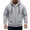 Light Gray, variant on Rexolia Mens Oversized Zip Up Hoodie Brushed Fleece Heavyweight Full Zip Sweatshirt with Pockets Fall Winte Black L