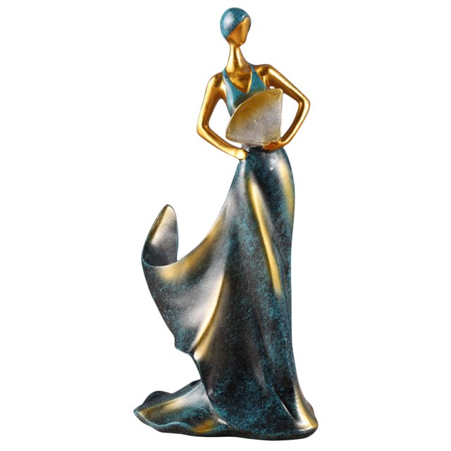 Miangastore Porte-Bouteille de Vin en Forme de Dame Beauté Résine Présentoir de Vin Rouge en Forme de Dame pour Table