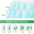 thumbnail image 4 of Cooling Gel Memory Foam Mattress Topper - Soft, Breathable Bed Pad for Sleeper Sofa, RV, Camper - CertiPUR-US Certified, 4 of 8