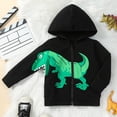 thumbnail image 2 of Boys Hoodies Dinosaur Toddler Boys Jacket Kids Sweatshirts Long Sleeve Hooded Shirts,Dinosaur Hoodie Boys 4-5 Years, 2 of 9