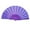H, variant on ionze Appliances Pattern Folding Dance Wedding Party Lace Silk Folding Hand Held Solid Color Fan Fans （Green）