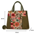 thumbnail image 3 of Bolso Yute De Mujer FANA Emiliana Color Verde Olivo Refinada Haz Negocio, M3981!!, 3 of 3