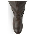 thumbnail image 5 of Journee Womens Bite Wide Calf Stacked Heel Riding Boots, 5 of 10