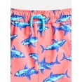 thumbnail image 2 of Wonder Nation Baby and Toddler Boys Printed Swim Trunks, Sizes 12M-5T, 2 of 3