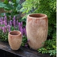thumbnail image 2 of Distressed Cement Plant Pot Tall, 2 of 7