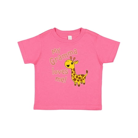 

Inktastic My Gramma Loves Me- Cute Giraffe Gift Baby Boy or Baby Girl T-Shirt