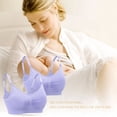 thumbnail image 3 of Sujetador de lactancia para mujeres embarazadas, sujetador sin costuras con clip y almohadilla push-down, conjunto de 2 piezas, 3 of 6