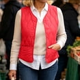 thumbnail image 4 of Purcolt Womens Quilted Padded Puffer Vest Lightweight Casual Collarless Sleeveless Snap Button Front Jackets with Pockets, 4 of 7