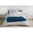 thumbnail image 3 of Simply Daisy Leopard Pattern Fleece Throw Blanket, Teal, Small Throw, 3 of 4