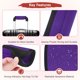 thumbnail image 4 of Uxcell Funda para Mango de Equipaje 6 Pcs Identificadores de Neopreno para Equipaje Accesorios de Viaje Púrpura 6 pulgadas, 4 of 6