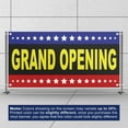 thumbnail image 3 of Grand Opening Banner 13 oz Heavy Duty Vinyl Grand Opening Sign for Special Events, Business, Inaugurations & Ceremonies |Outdoor/Indoor, Single-Sided with Metal Grommets (4x10 ft, Bk & Ye), 3 of 6