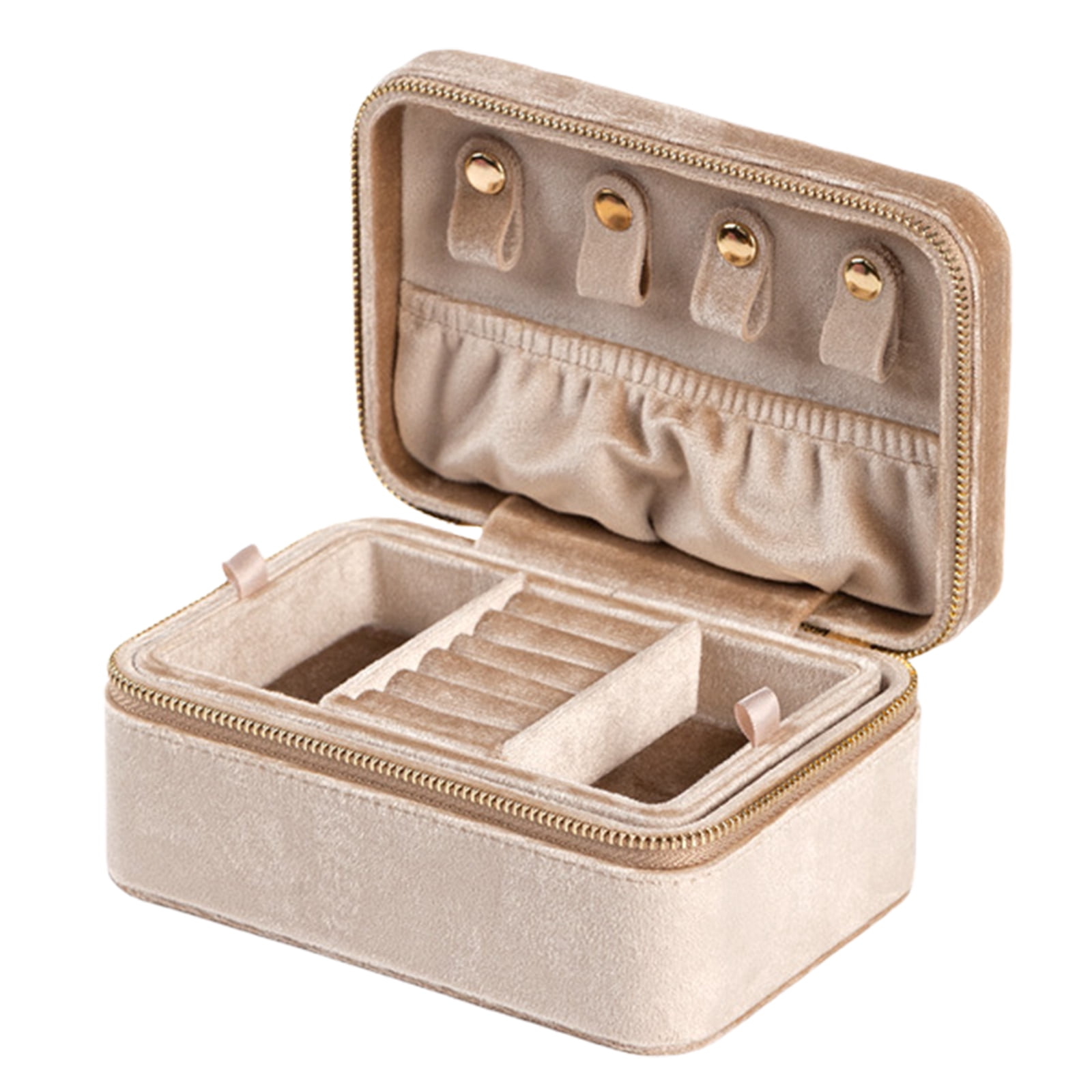 Travel Display Box Jewelry Storage Box Elegant Jewelry Case Jewelry Organizers for Earring Rings Necklace
