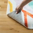 thumbnail image 6 of TOWN & COUNTRY PLAY Leta Zebra Stripe Kid's Washable Area Rug, Soft & Plush, Safe Non-Slip Backing, Bedroom Rug, Dorm Decor, Playroom & Classroom Rugs, Pink/Multi, 6'6"x9'2", 6 of 12