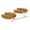 Gold plate-17cm, variant on DICEWEN Stylish Double Layers Cake Stand Multipurpose Serving Tray Two Tiers Dessert Display Plate for Kitchen and Dining