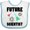 White and Blue, variant on Inktastic Future Scientist Boys or Girls Baby Bib