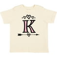 thumbnail image 3 of Inktastic Letter K Monogram Tribal Arrow Girls Toddler T-Shirt, 3 of 5